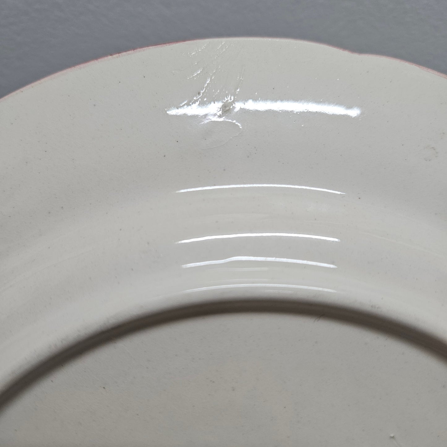 Longchamp French Antique Hand-Painted Ironstone Asparagus Plate