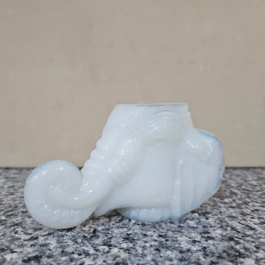 Vintage Opaline Glass Elephant