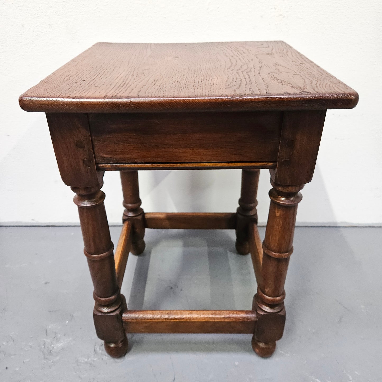 Farmhouse Style French Oak Side Table