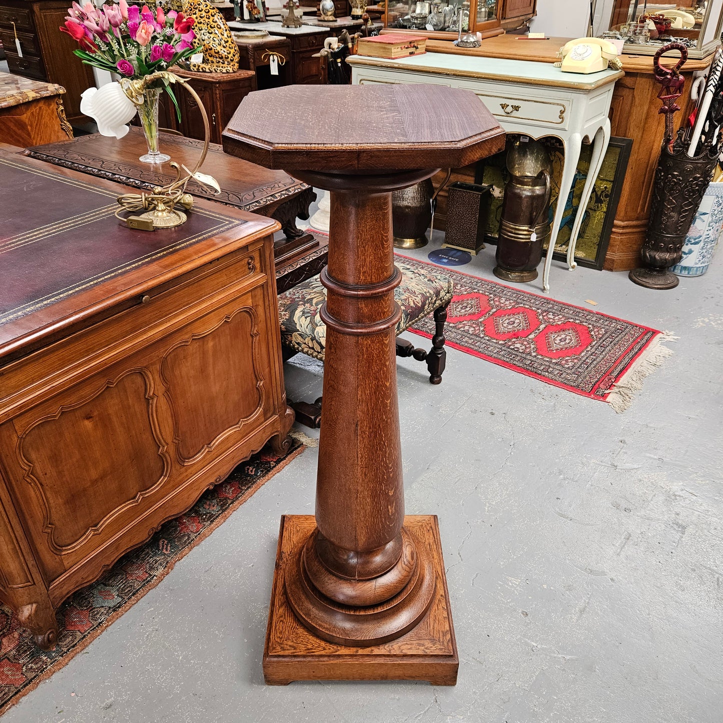 Grand French Oak Pedestal