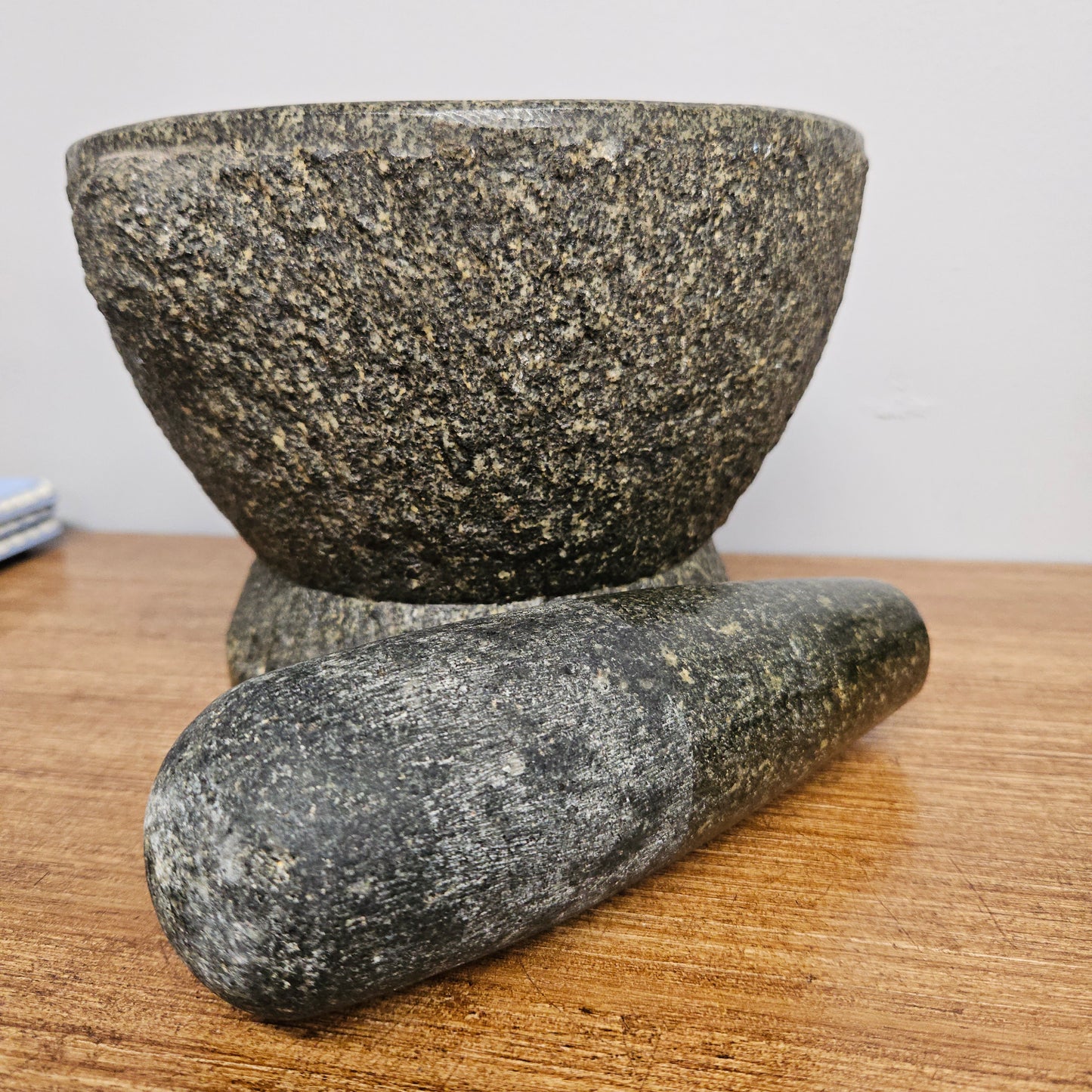 Vintage Granite Mortar & Pestle