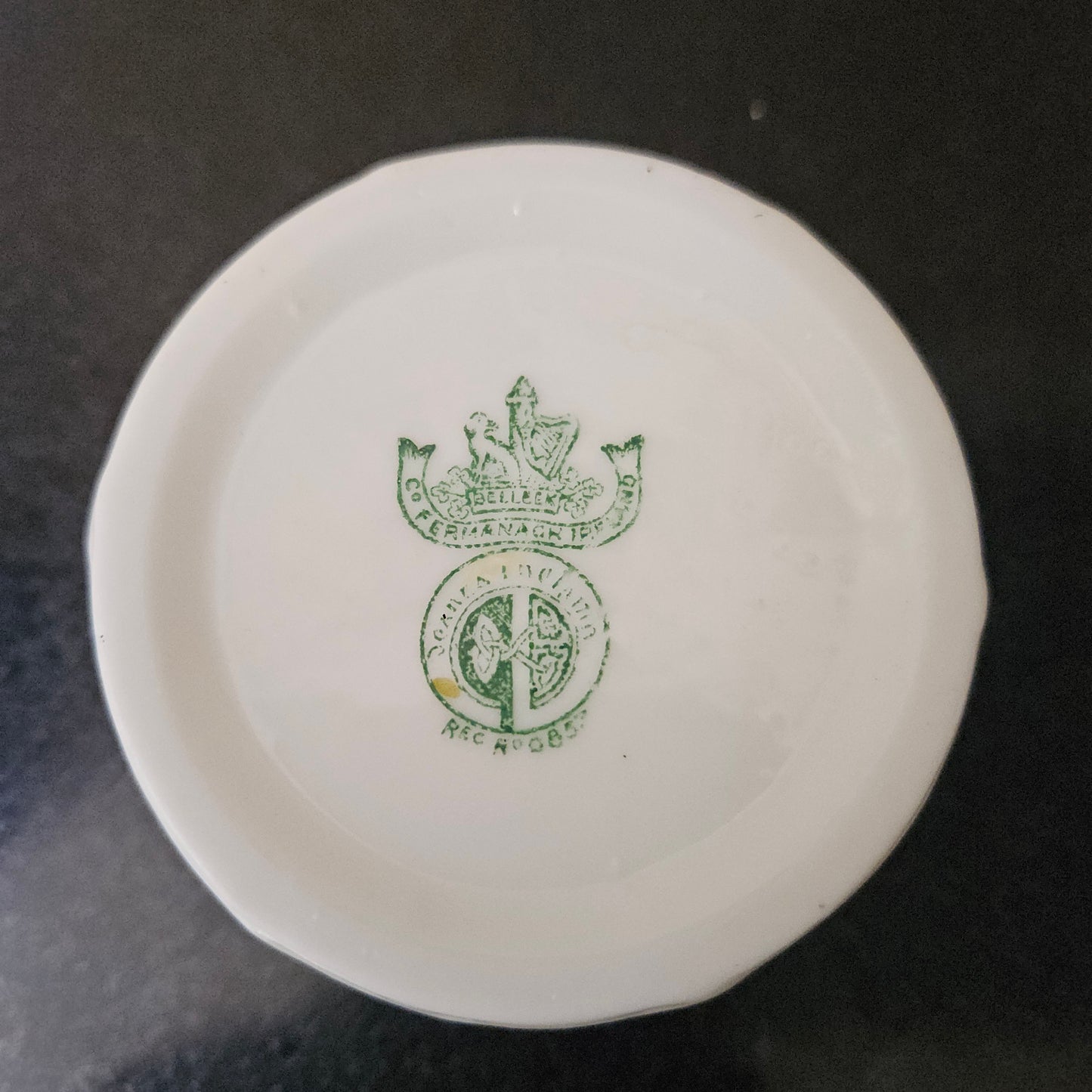 Belleek China Honey Pot