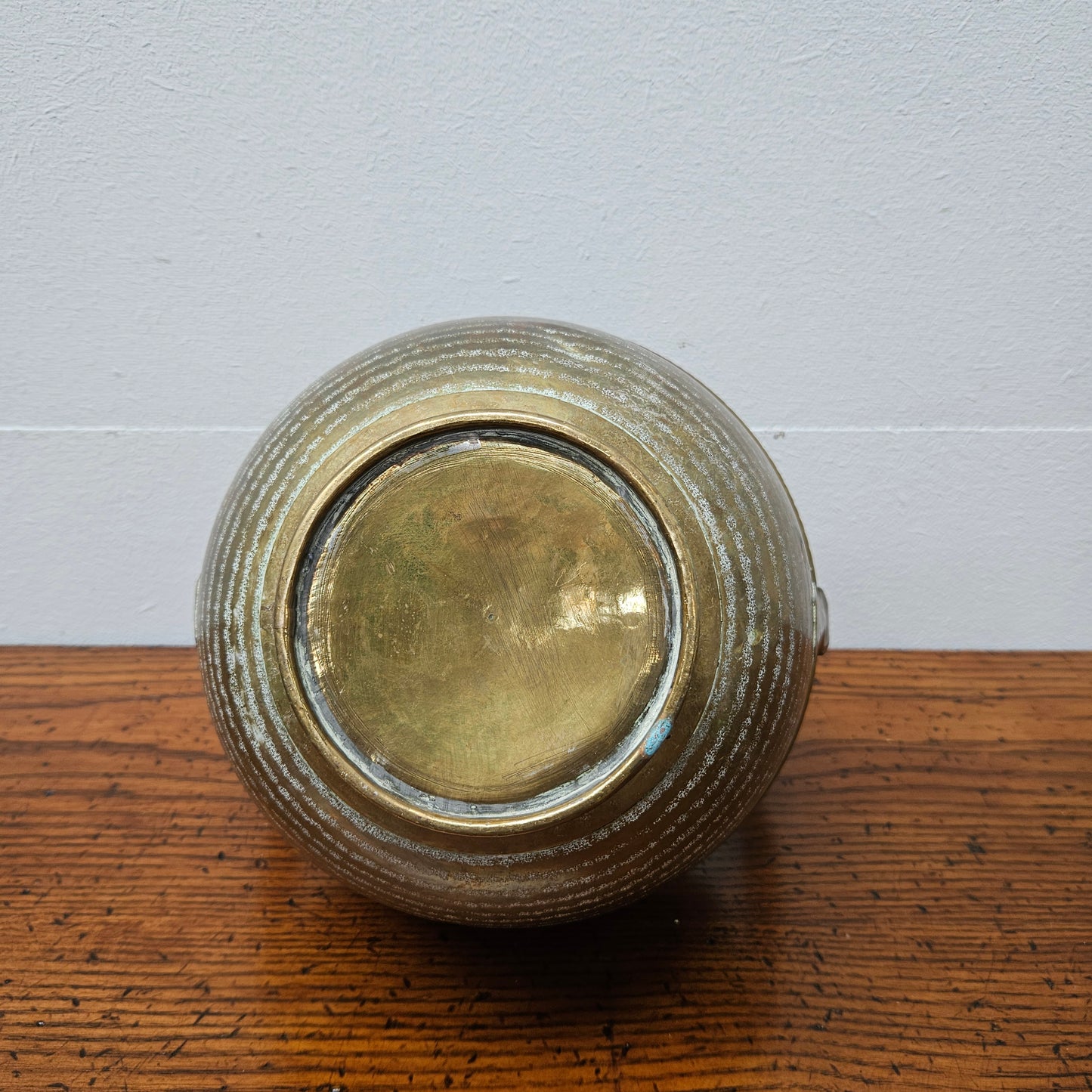 Antique Brass Handled Jardiniere