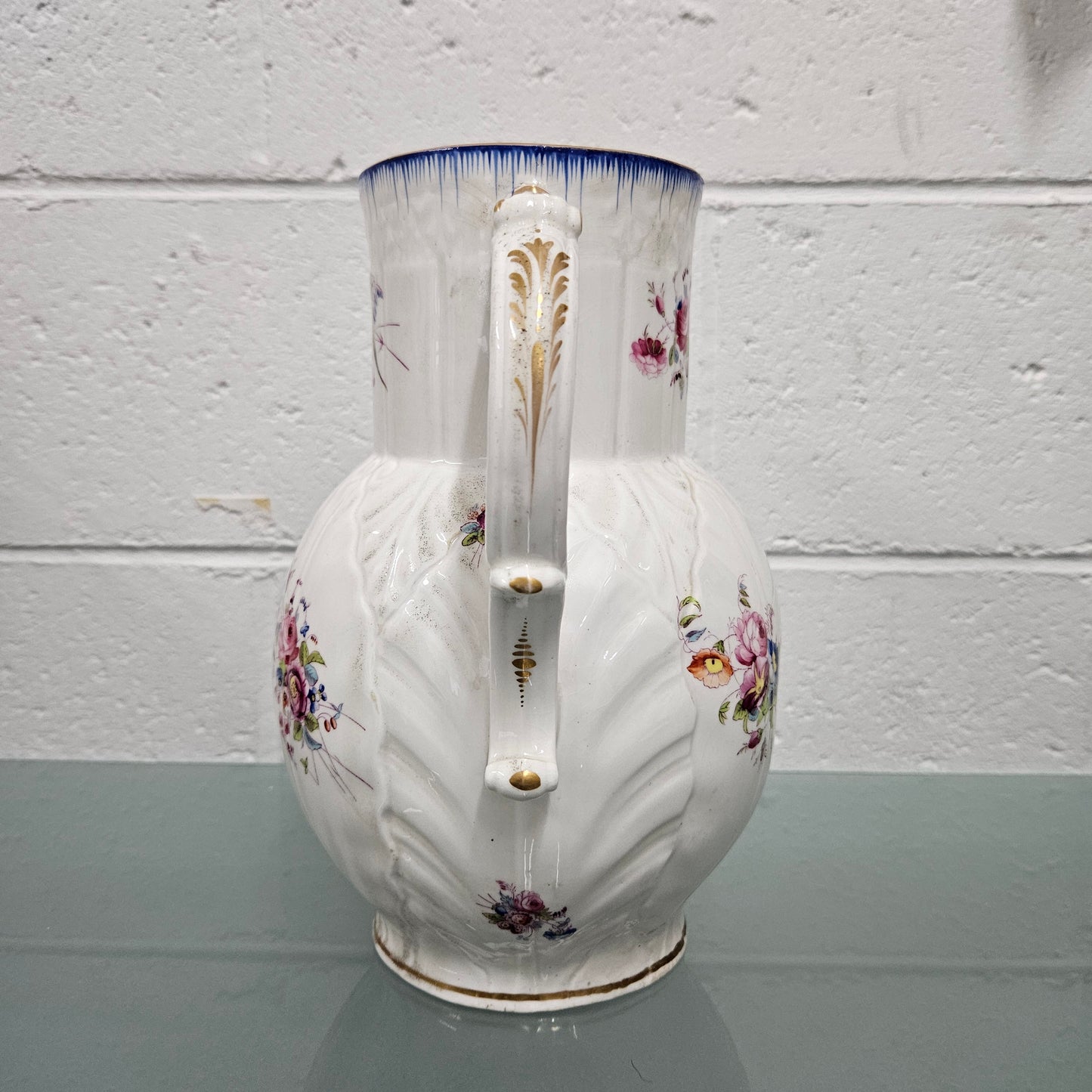 Antique Coalport Caughley Head Jug