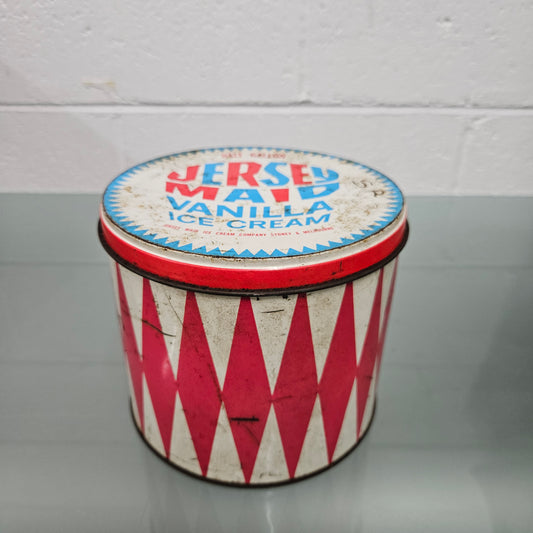 Vintage 'Jersey Maid Vanilla Ice Cream' Tin