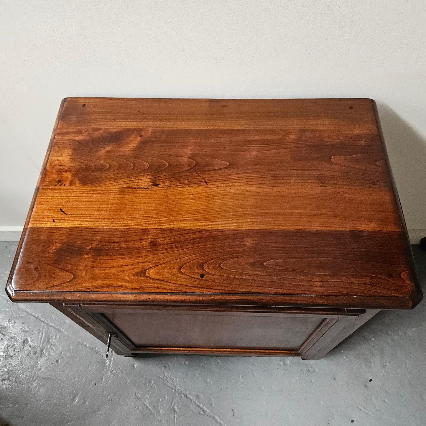Early 19th Century French Walnut Antique One Door Side Cabinet