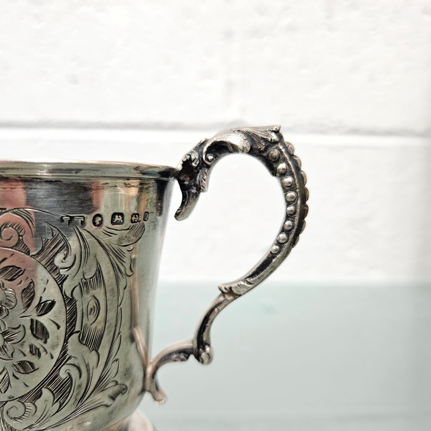 Engraved Sterling Silver Cup