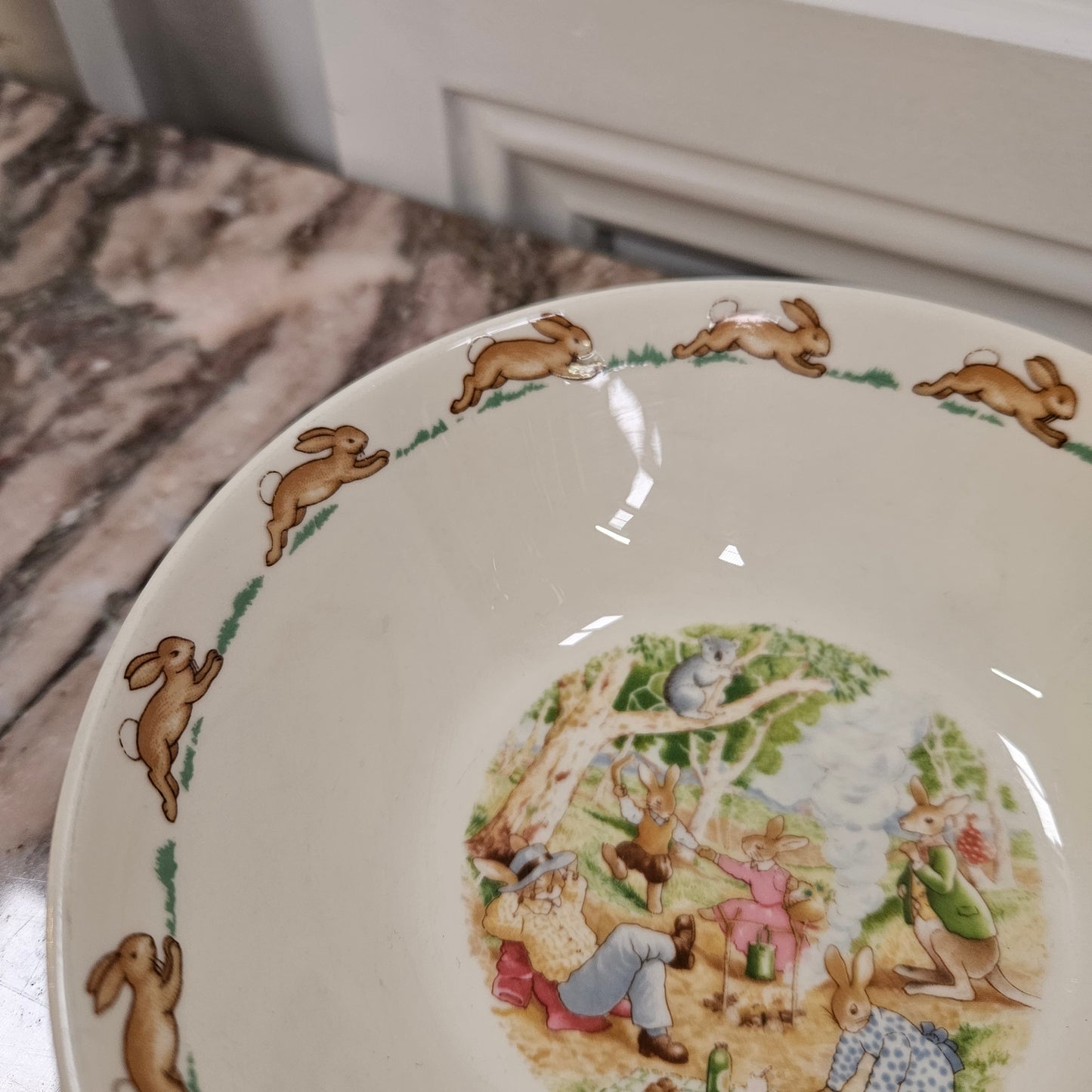 Vintage Royal Doulton Australian Bush Picnic Cereal Bowl.