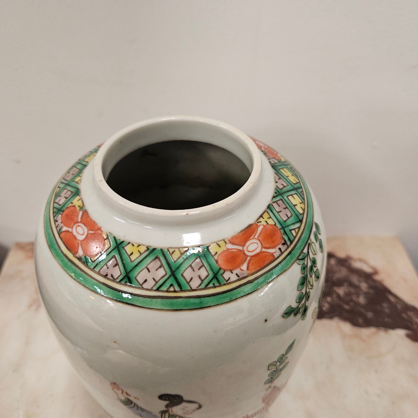 Late Famille Verte Porcelain Vase