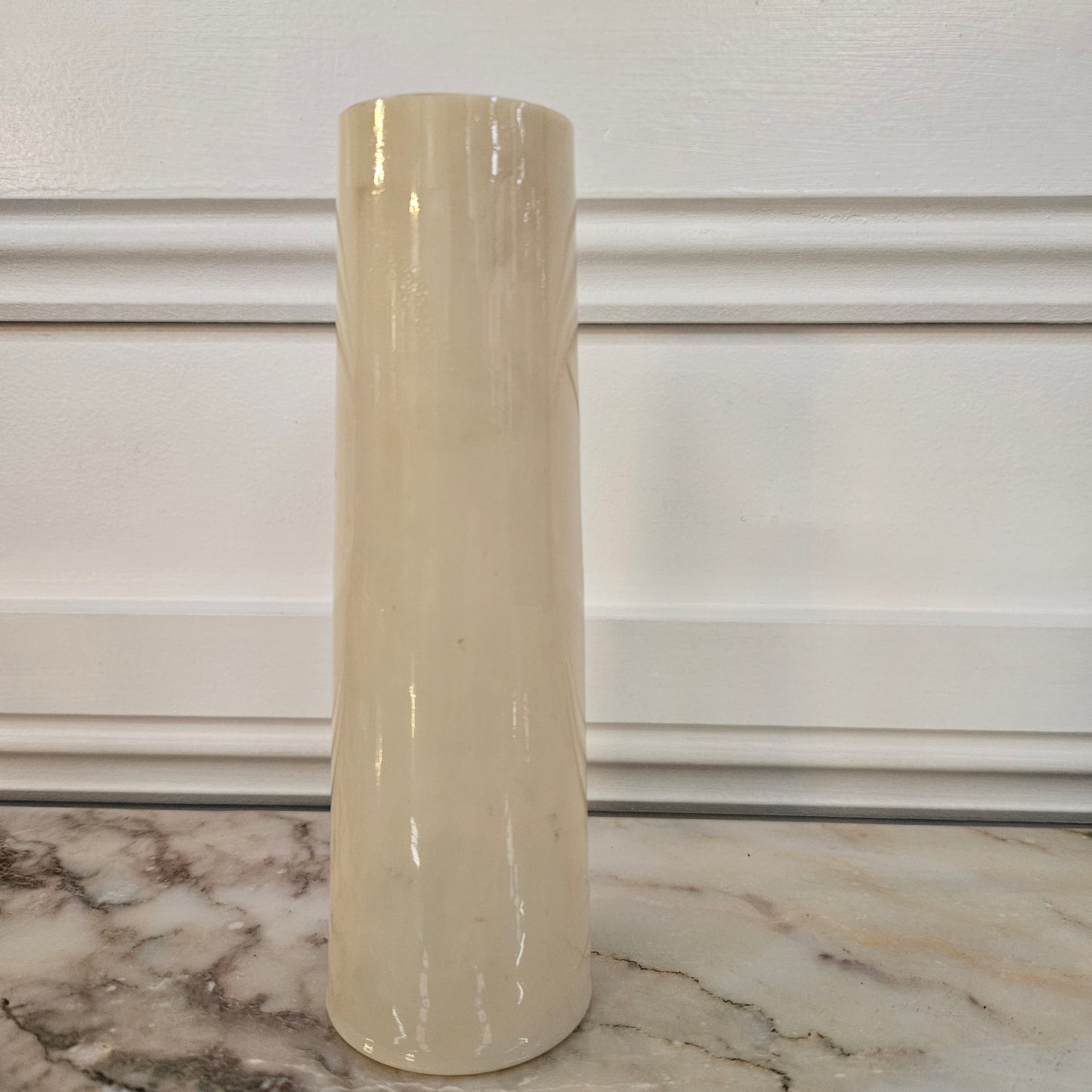 Antique Hand Painted Enameled Vase