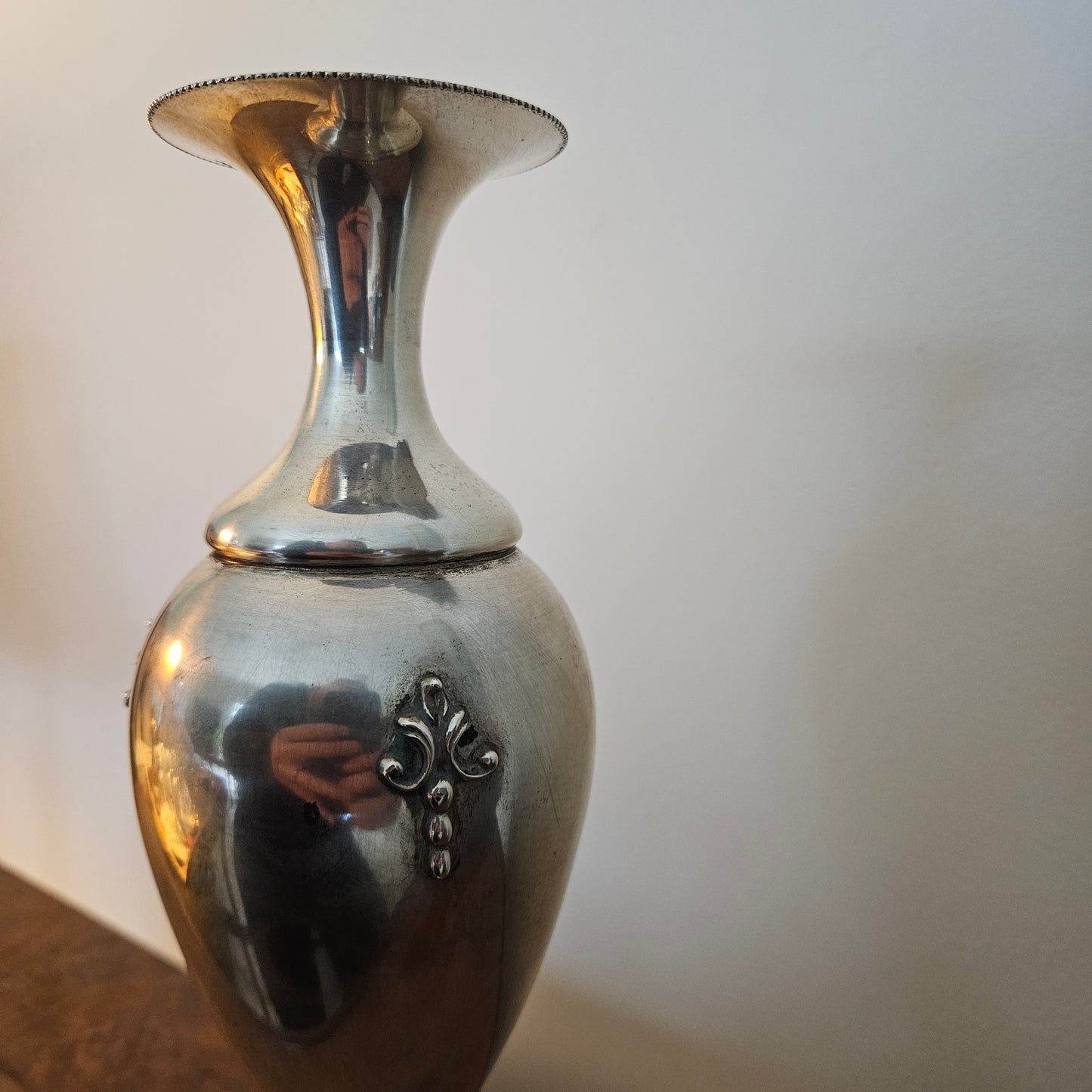 Italian Solid Silver Vase