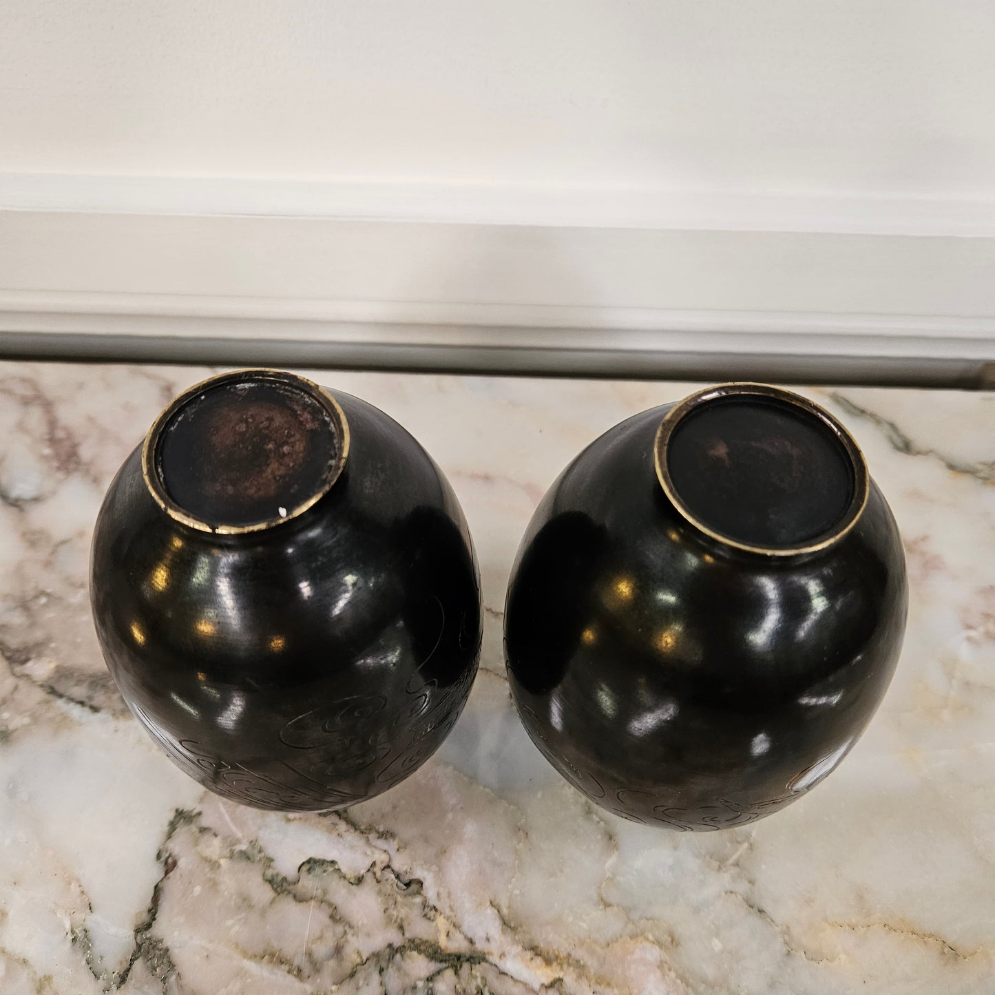 Pair of Antique Japanese Vases