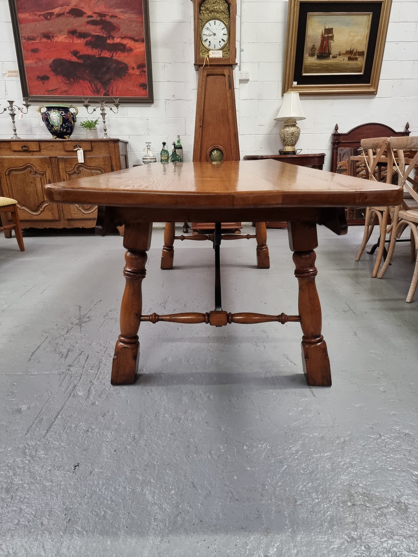 French Spanish Style Oak Farmhouse Table