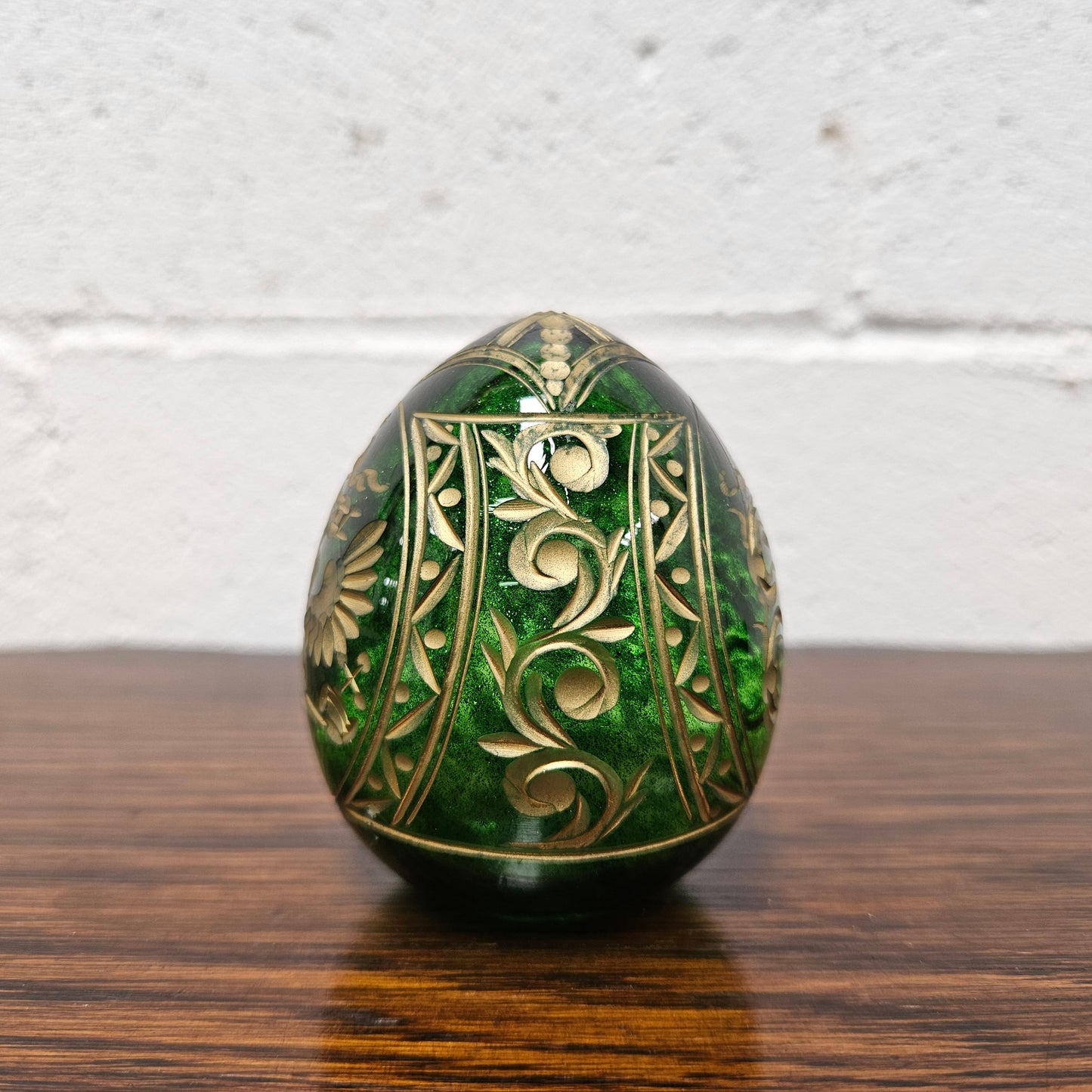 Vintage Faberge Imperial Glass Egg