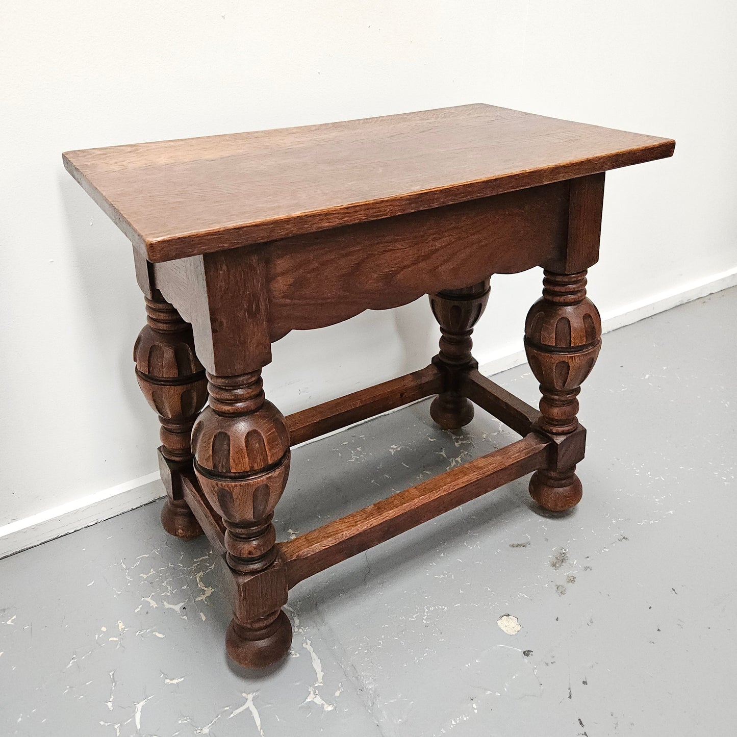 Lovely French oak 19th Century style coffee table with lovely details. It is in good original detailed condition and has been sourced directly from France.