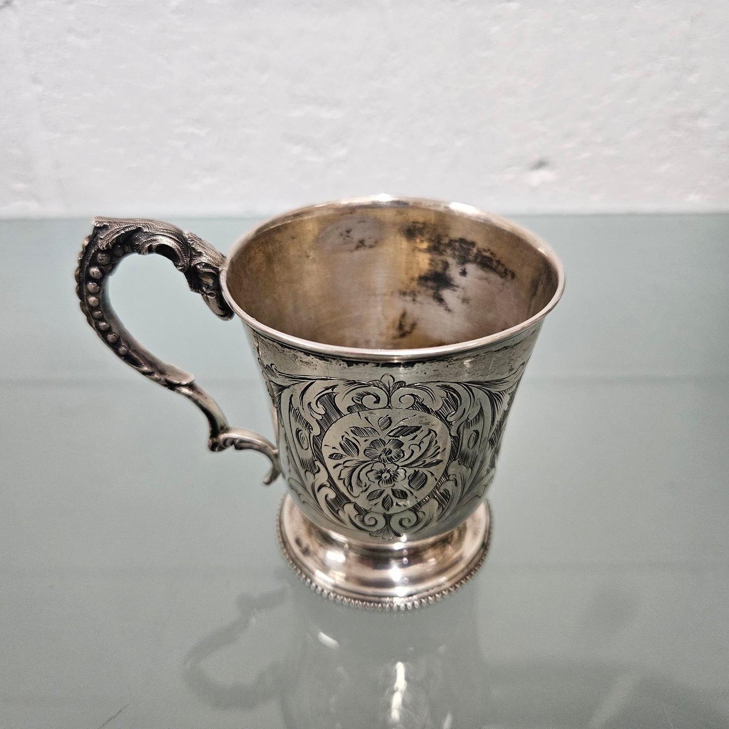 Engraved Sterling Silver Cup