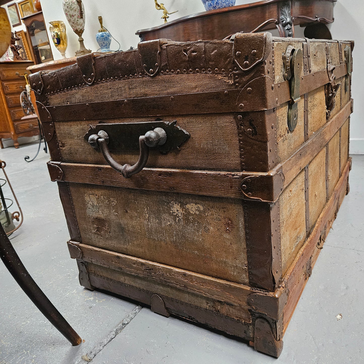 Impressive Antique Saratoga Trunk