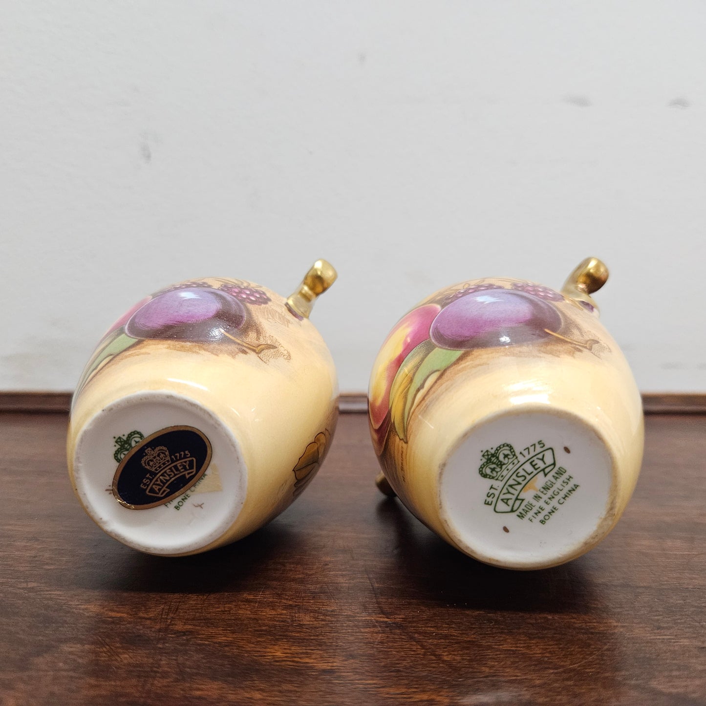 Pair of Aynsley Miniature Vases