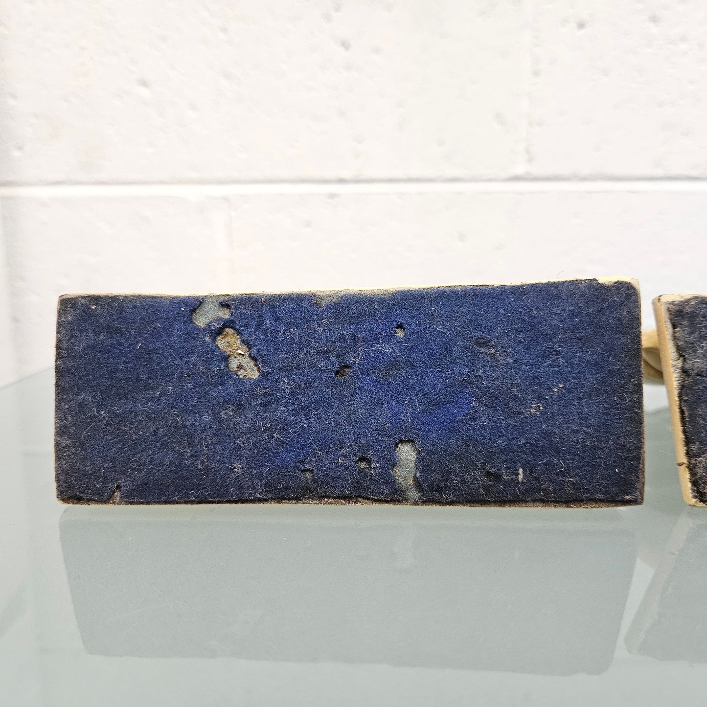 Pair Heavy Antique Painted Bronze Bookends