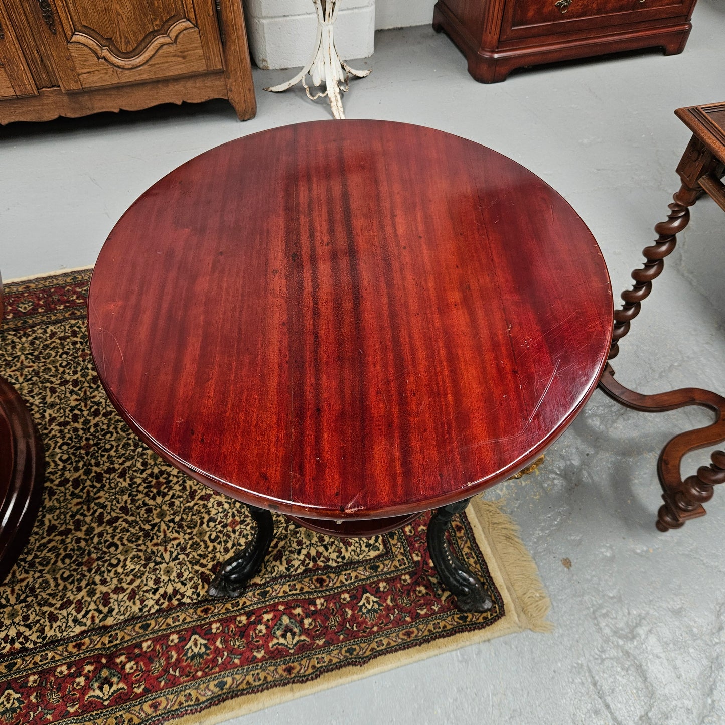 Antique Cast Iron Pub Table