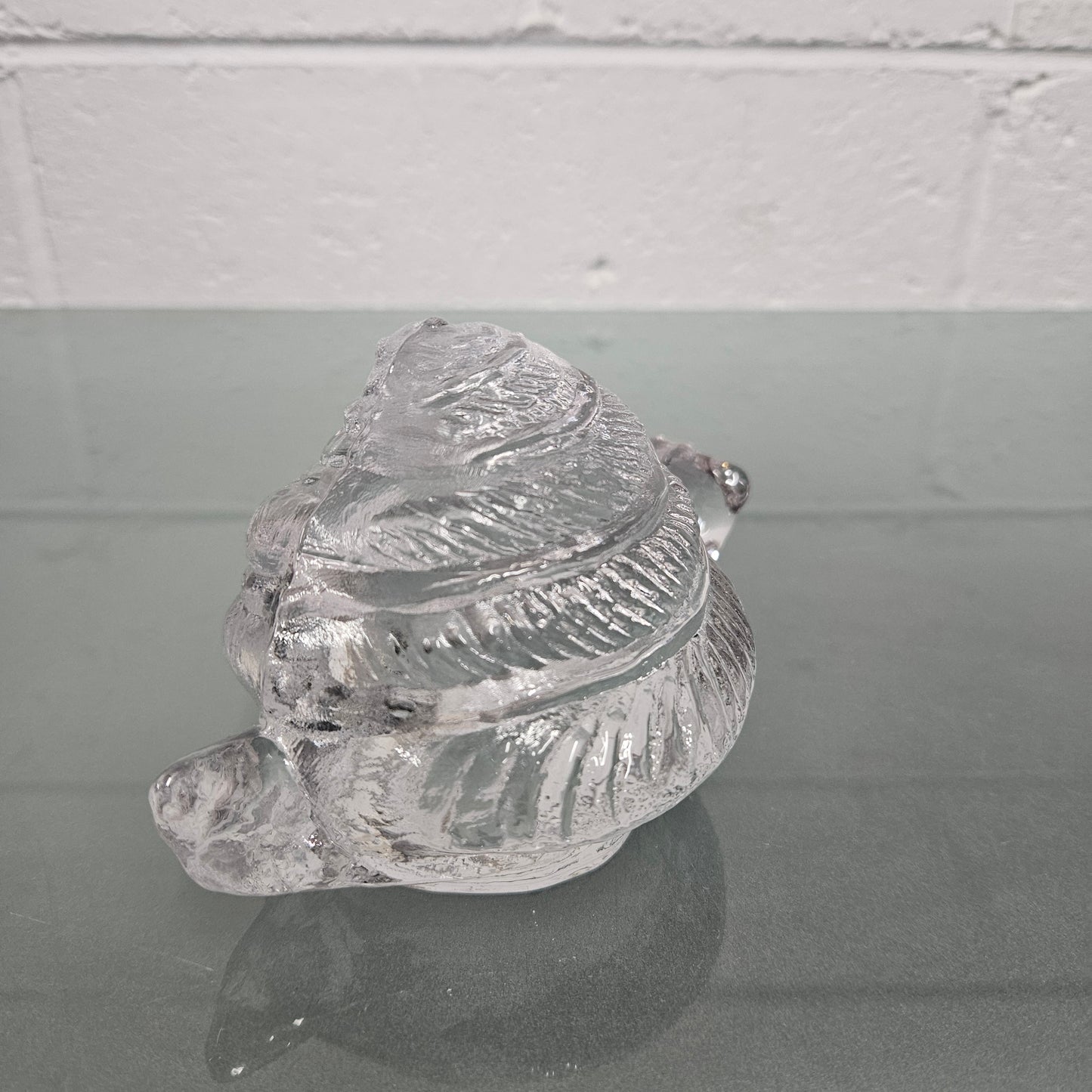 Large Pukeberg  Glass Snail Sculpture