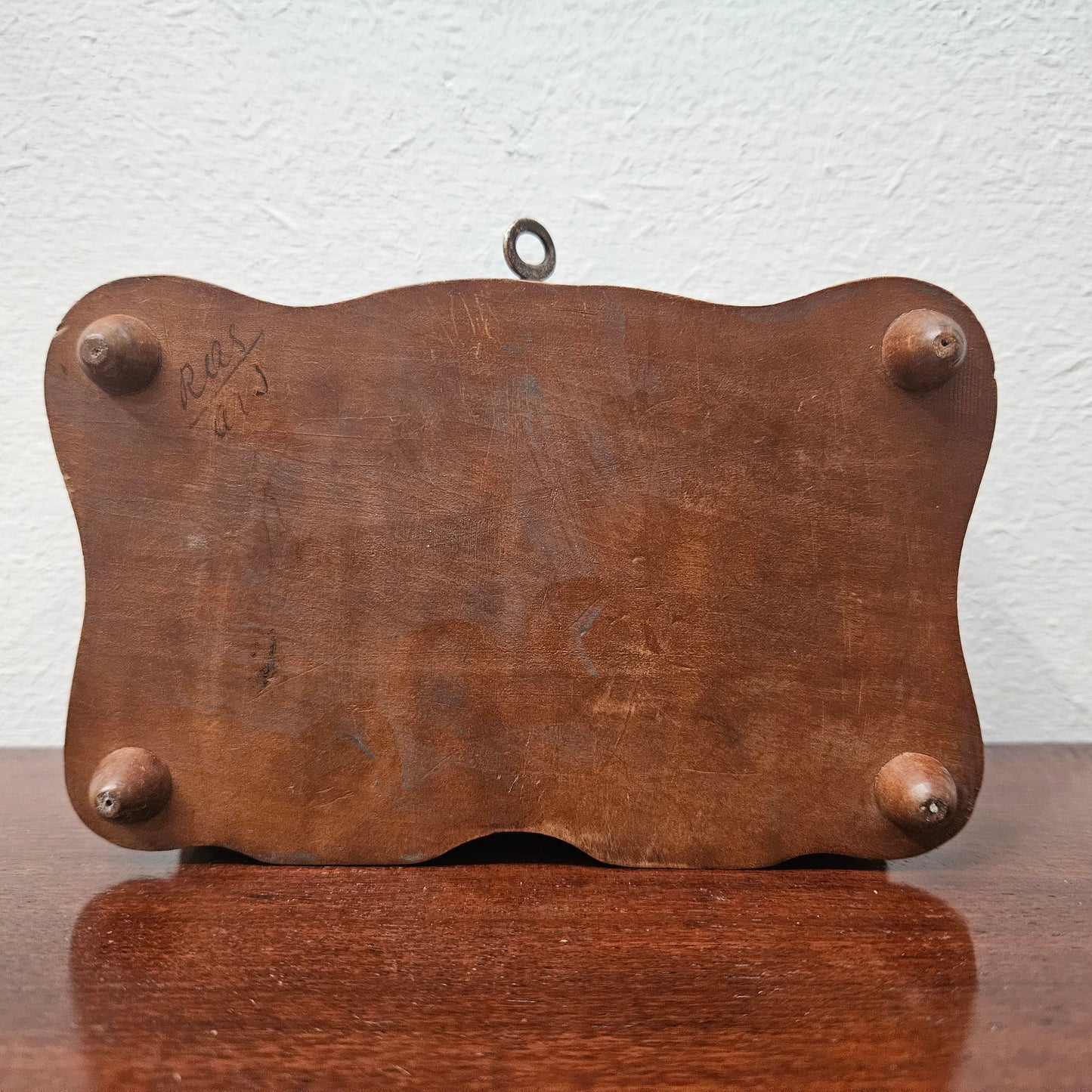 Antique Swiss Walnut Trinket Box
