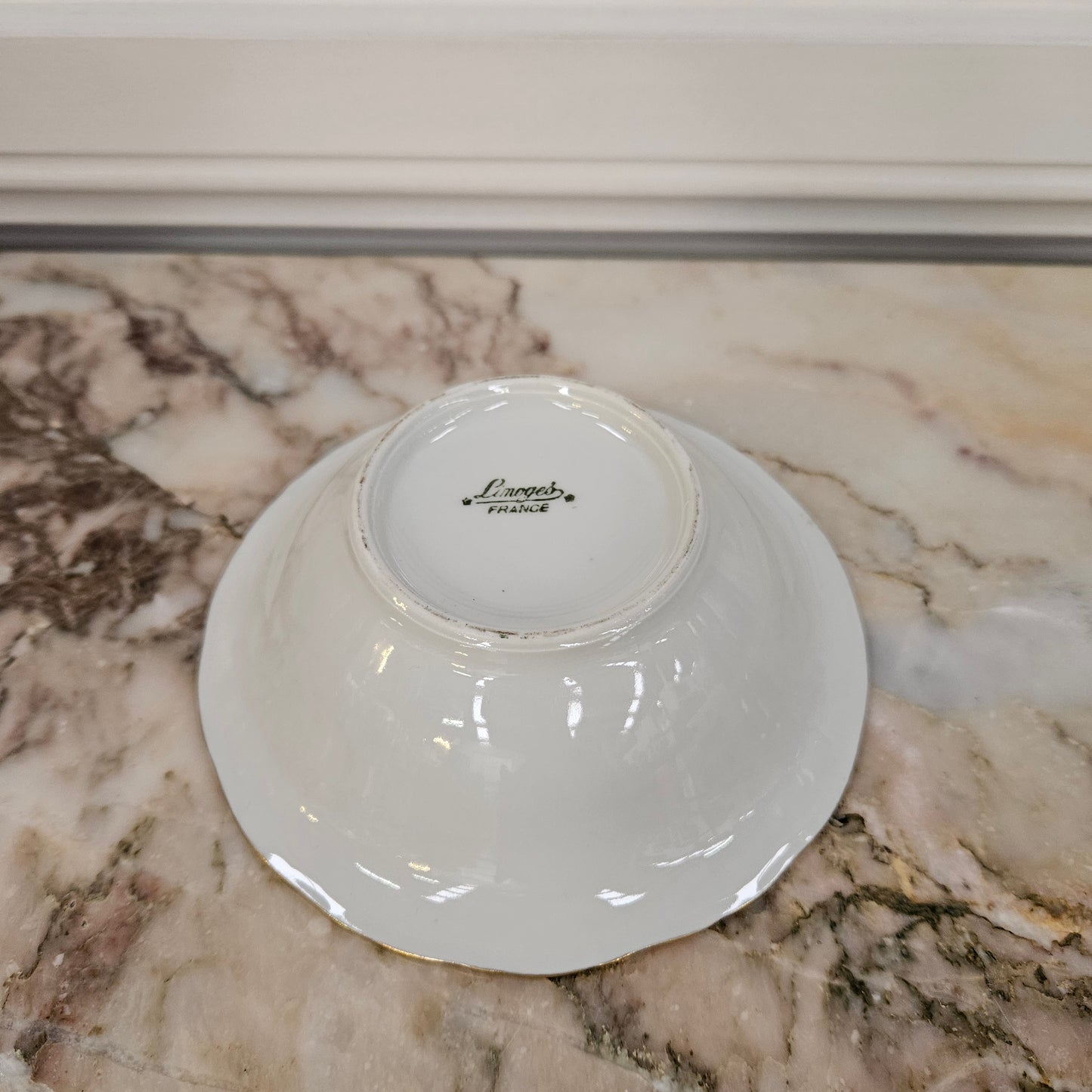 French Limoges Pink Bowl