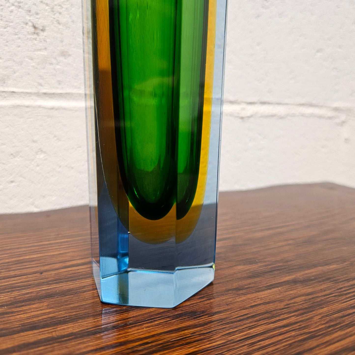 Mid Century Murano Block Vase
