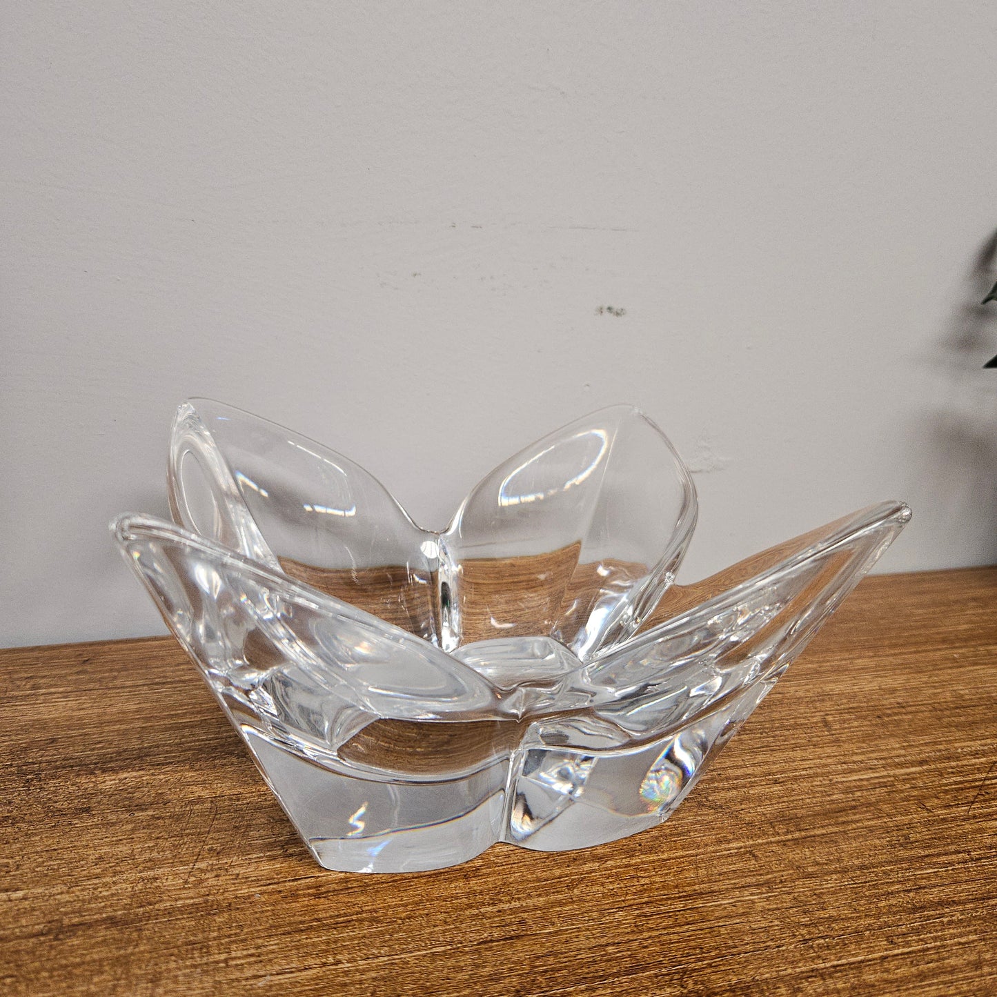Orrefors 'Lotus' Crystal Bowl