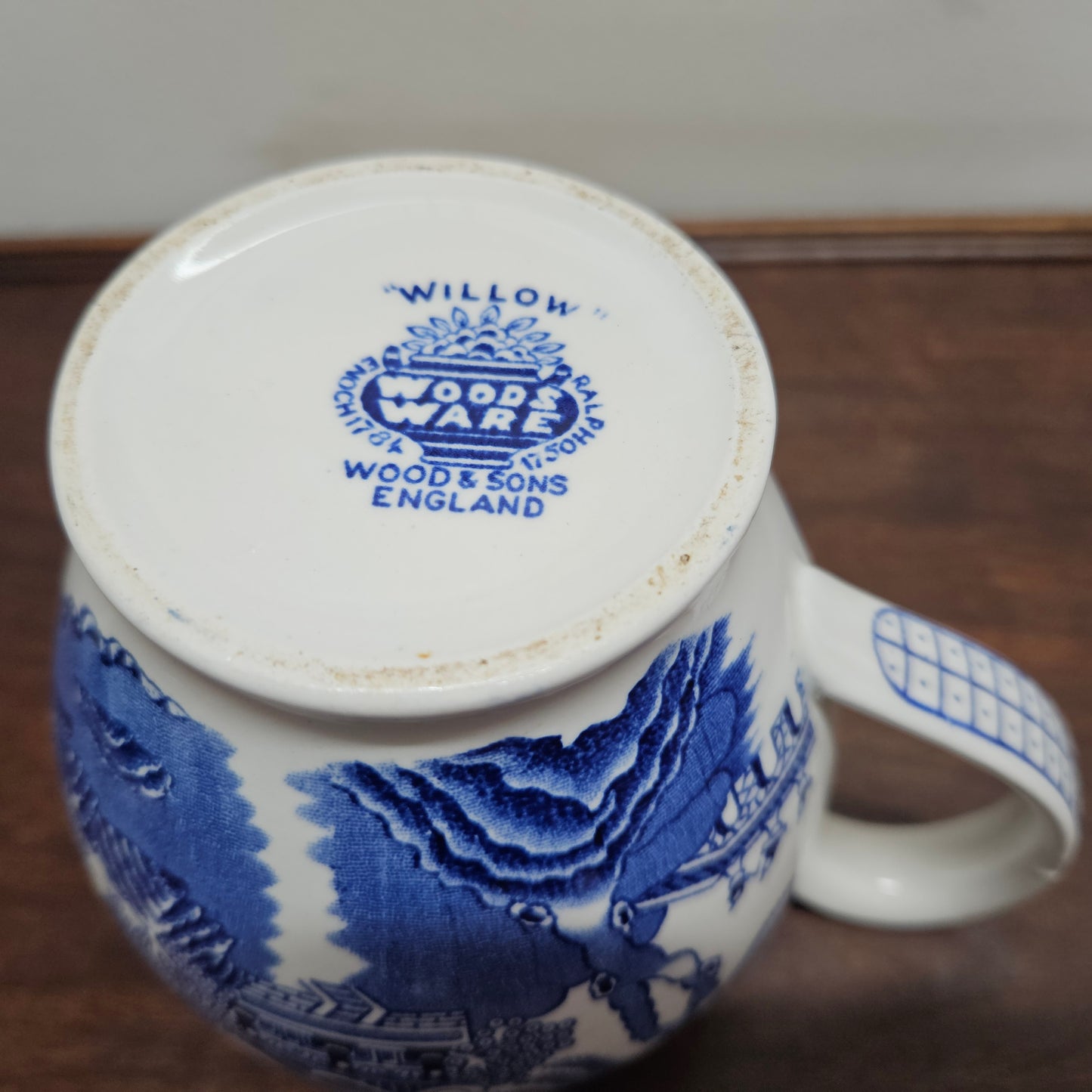 Wood & Sons Blue & White "Willow" Jug