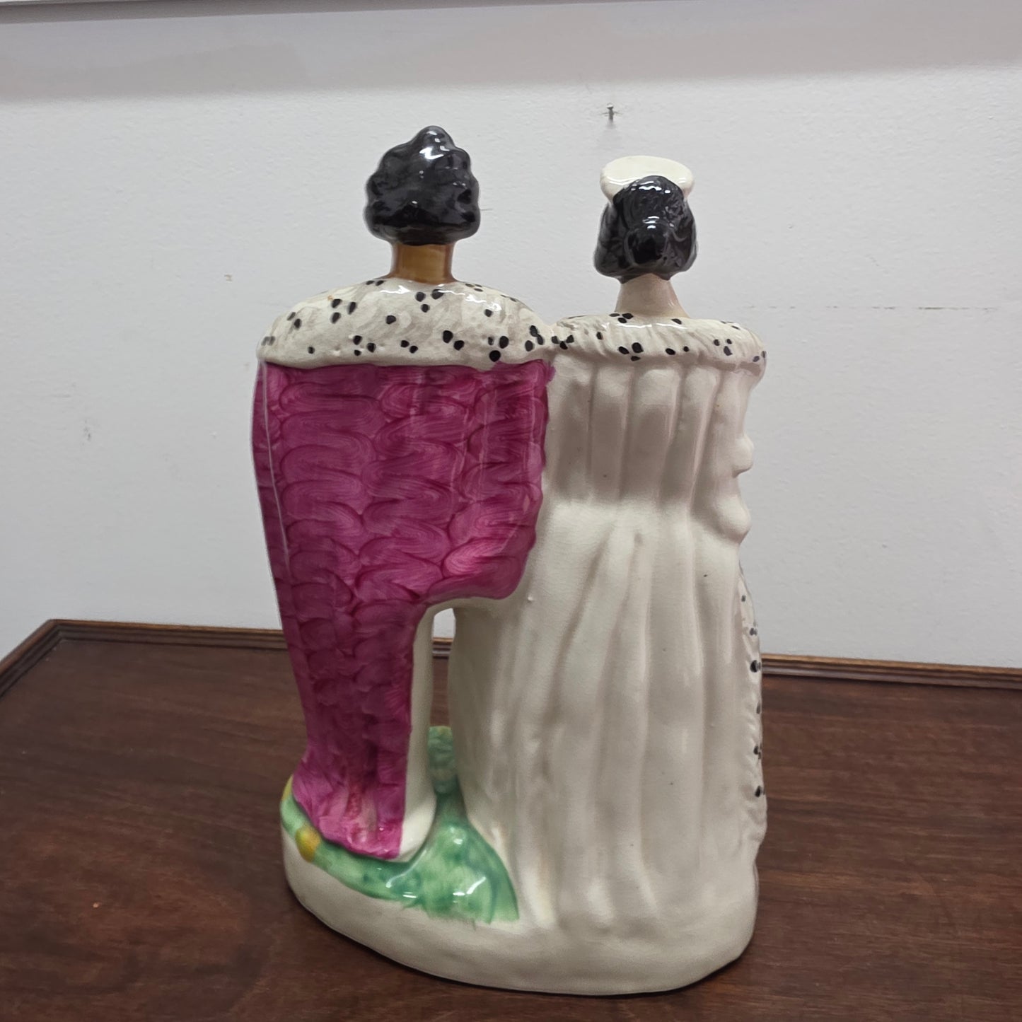 Victorian Staffordshire Victoria & Napolean III Statue