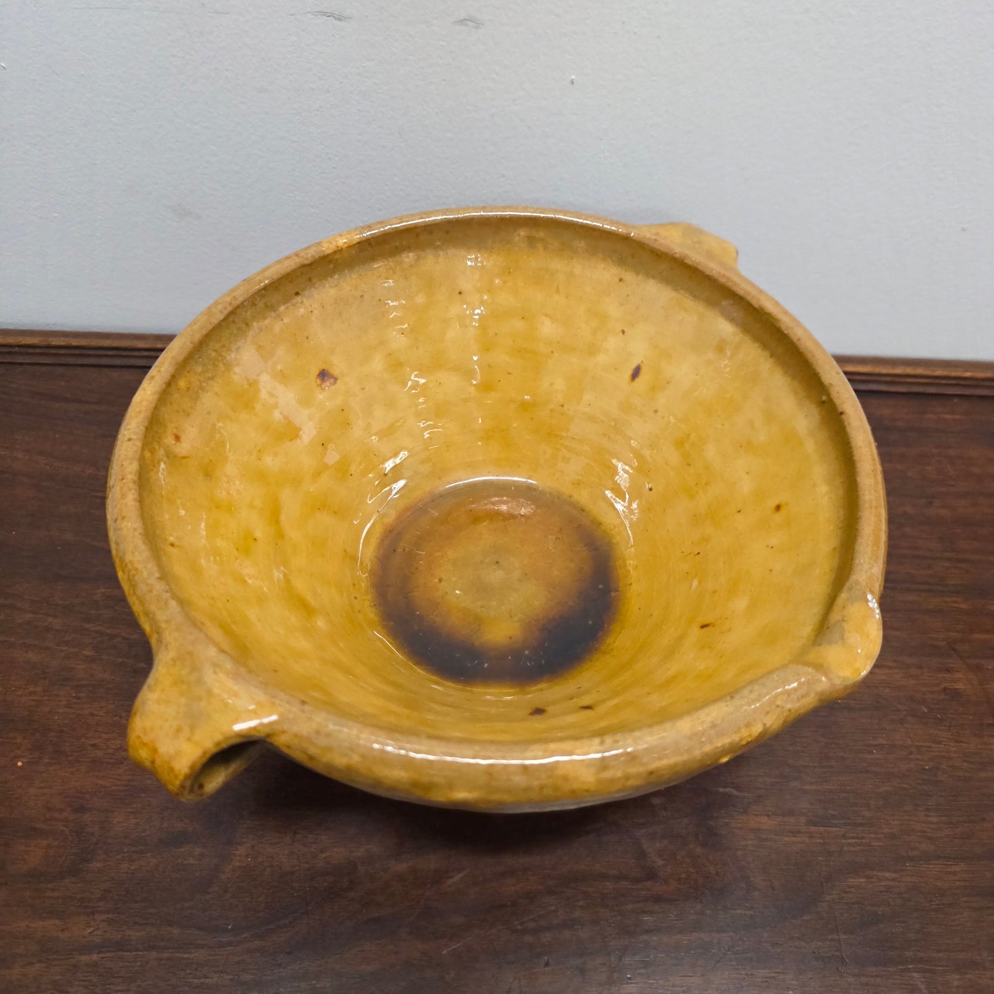 Vintage Glazed Terracotta Bowl