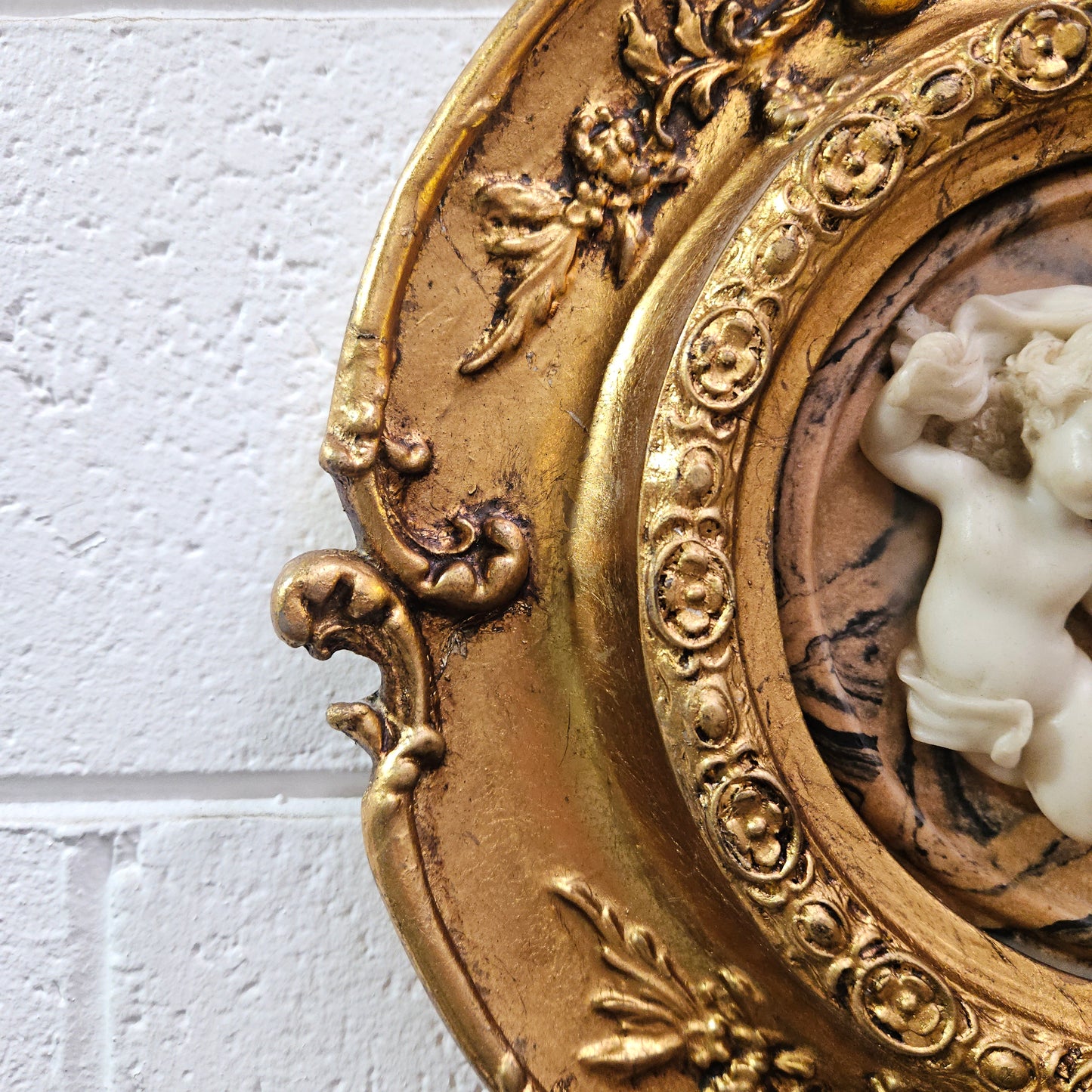 Vintage French Style Cherub Wall Plaque