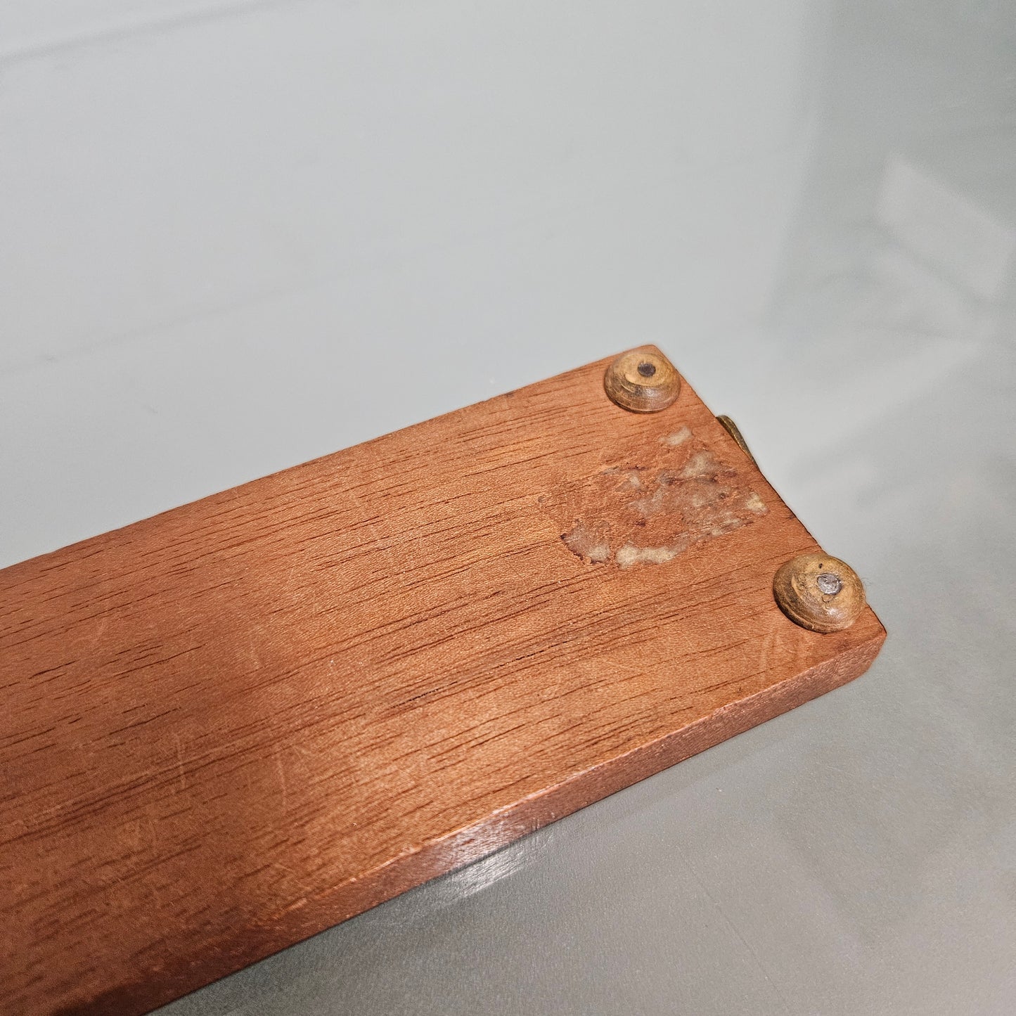 Antique Cribbage Inlaid Timber Board