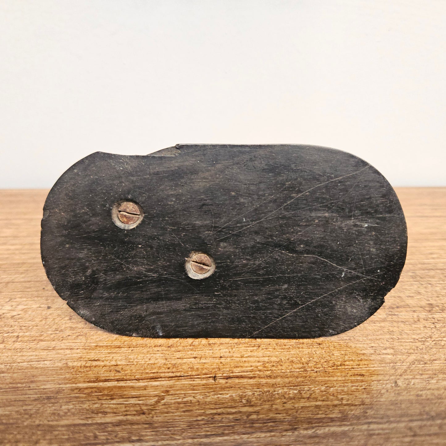 Vintage Carved Ebony Wood Elephant