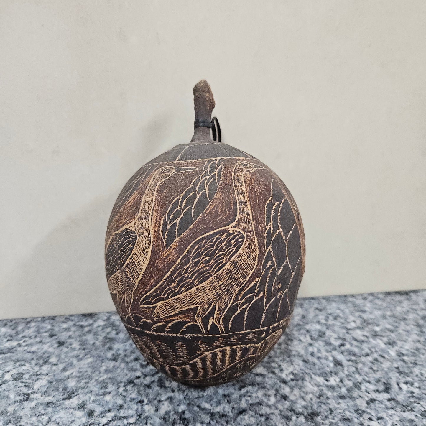 Engraved Boab-Tree Nut 1950's