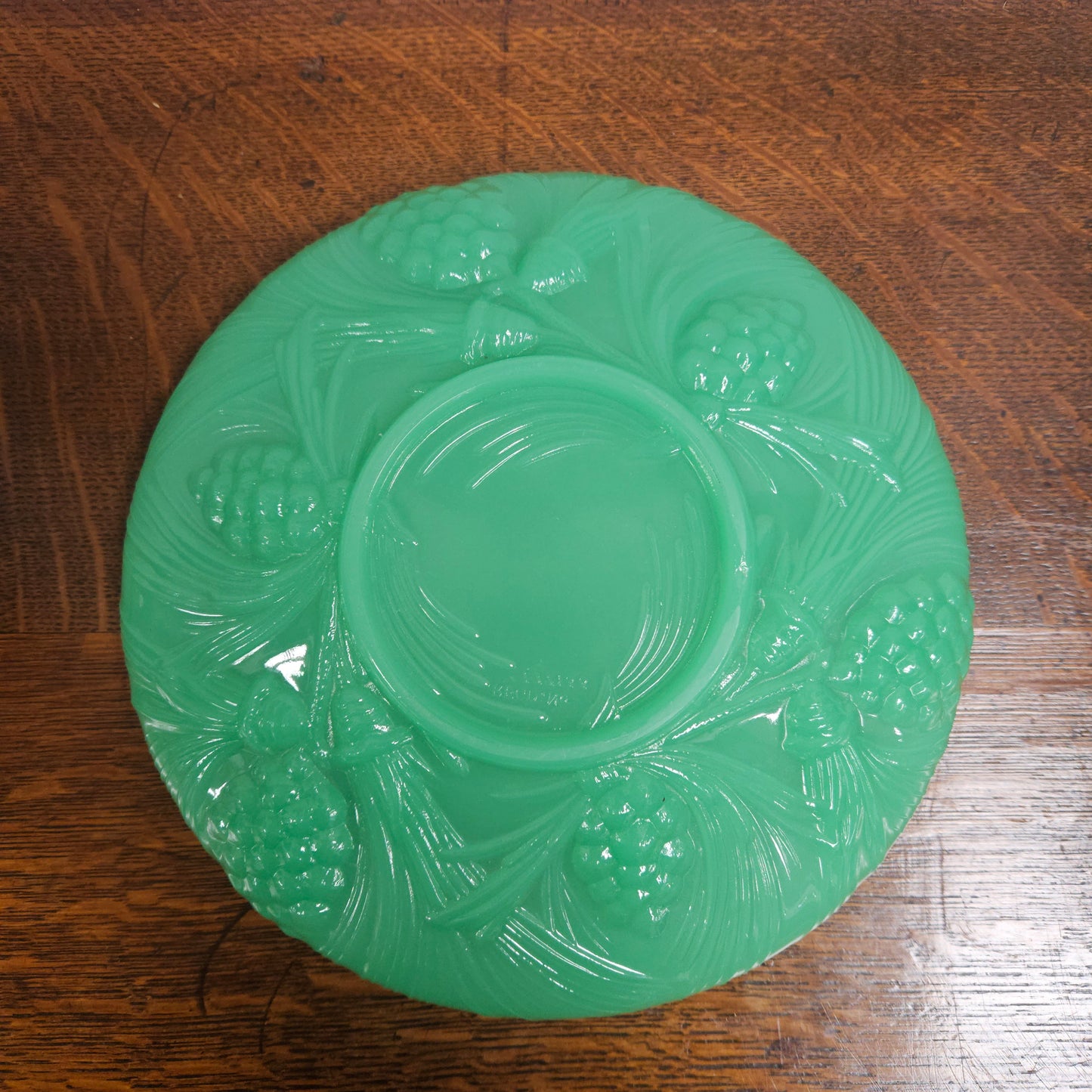 Green Pressed Glass Bowl by James A. Jobling & Co.
