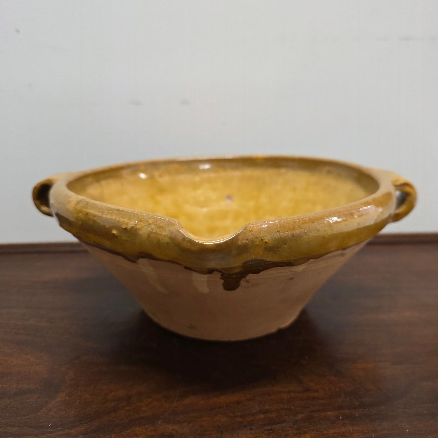 Vintage Glazed Terracotta Bowl