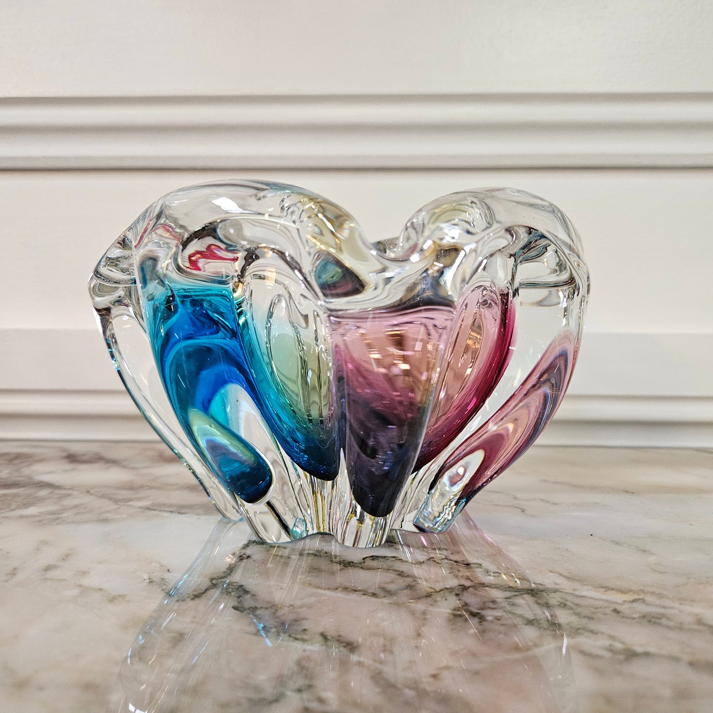 Murano Glass Tri Colour Bowl