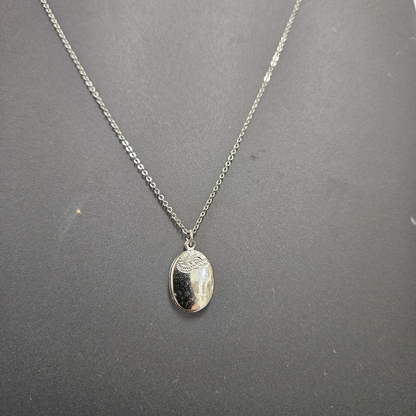 Sterling Silver Locket With Chain