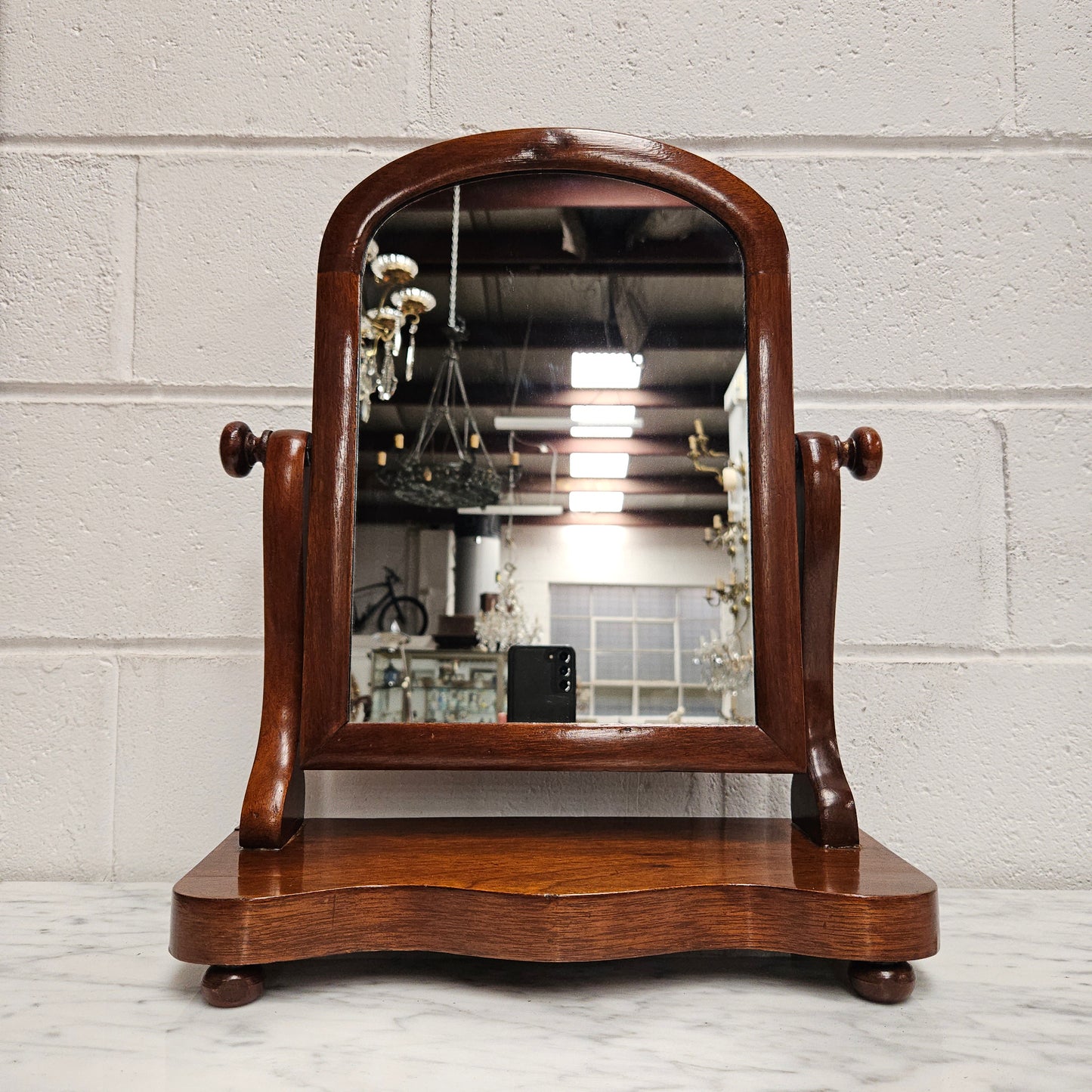 Mahogany Mirror on Stand