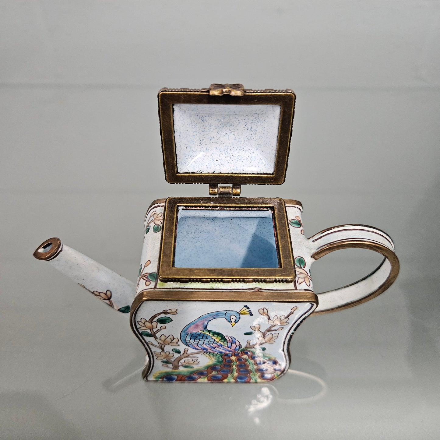 Chinese Enamel & Metal Teapot