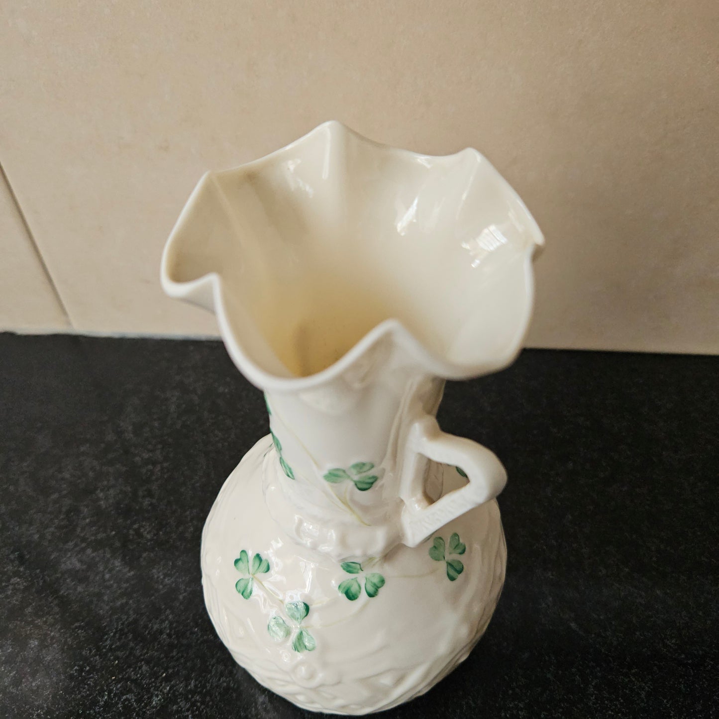 Charming Belleek Double Handled Vase