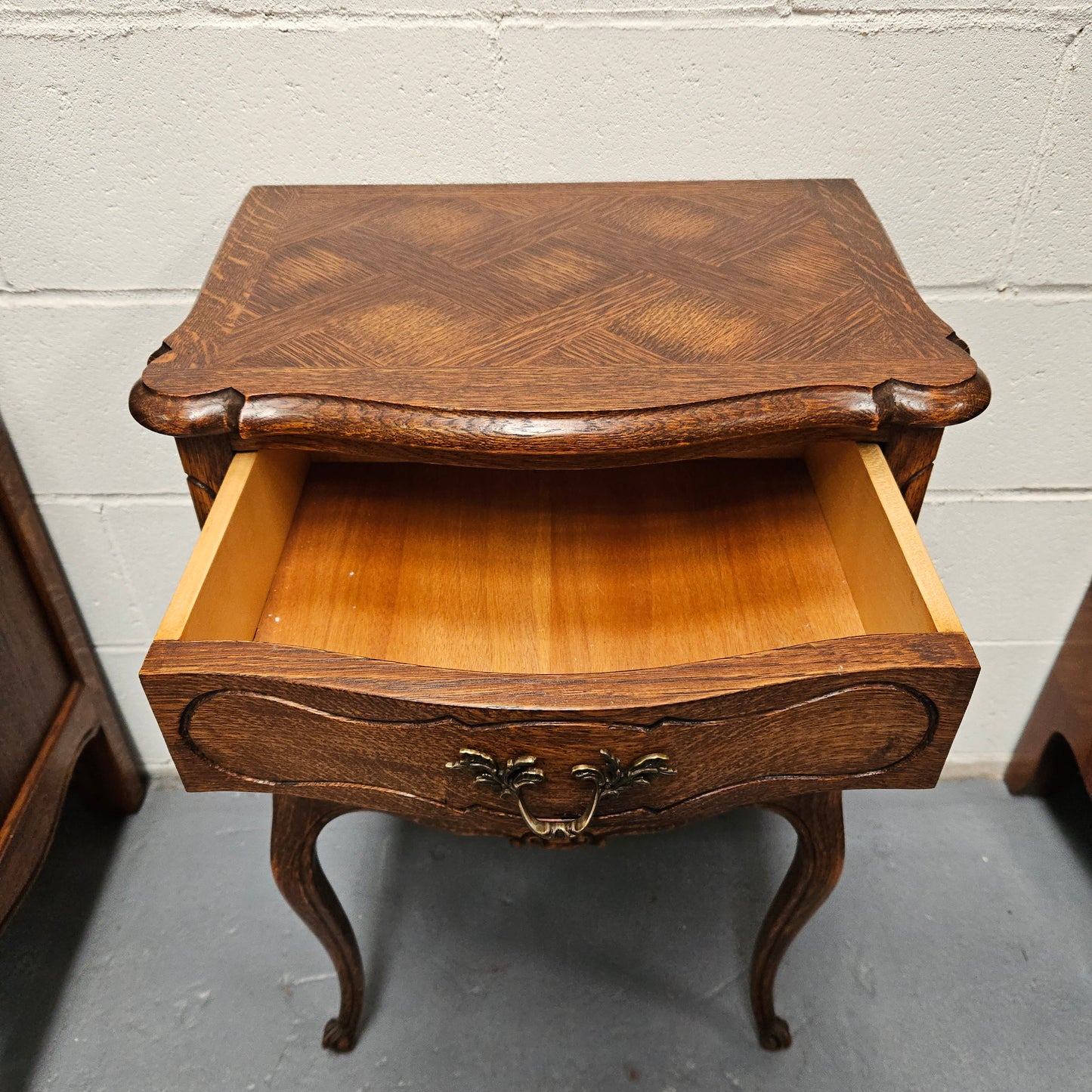 Louis XV Style French Oak Single Bedside