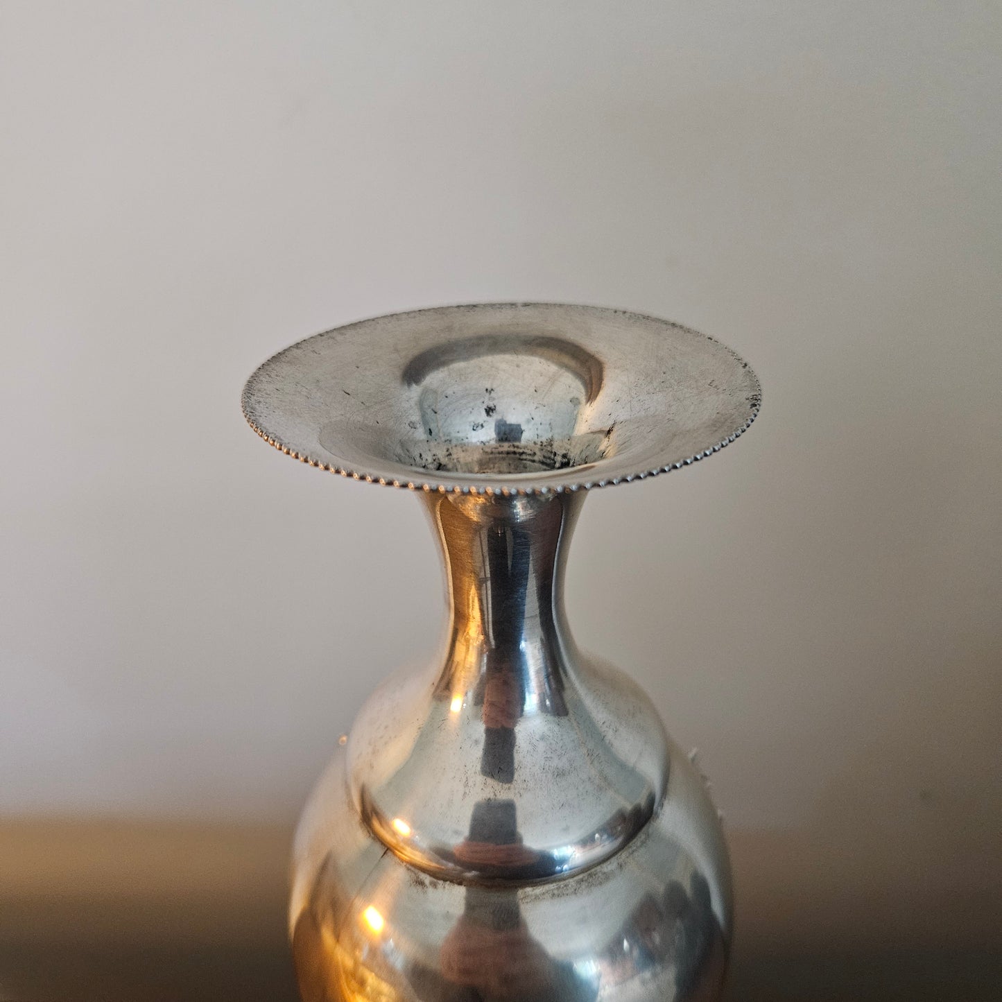 Italian Solid Silver Vase