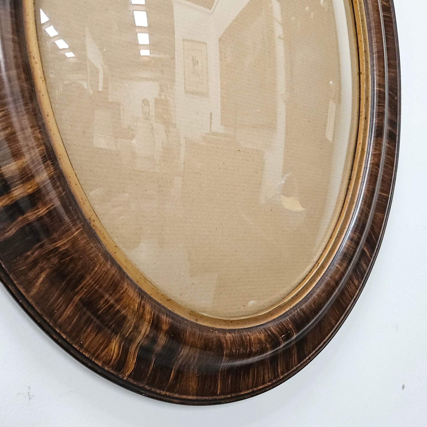 Art Deco Convex Glass Frame