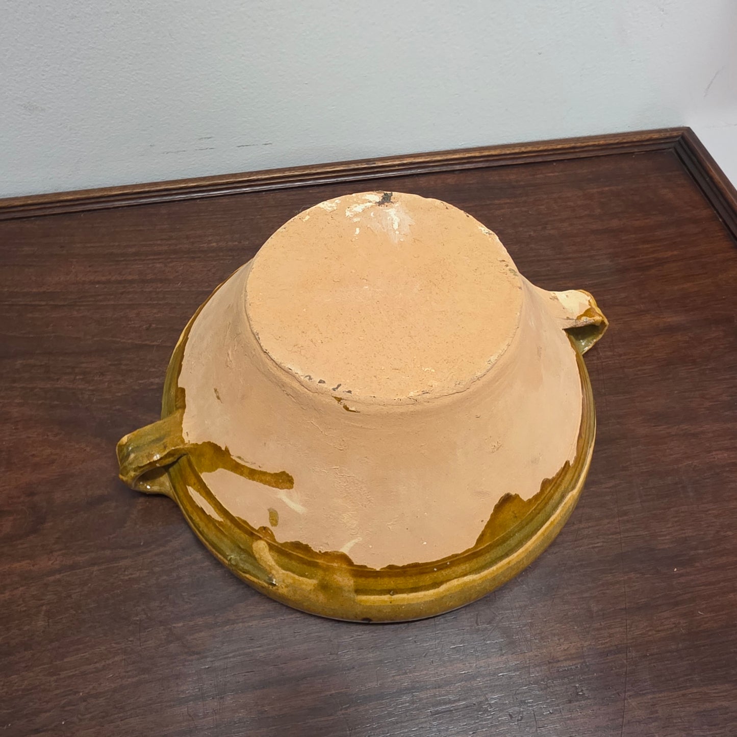 Vintage Glazed Terracotta Bowl