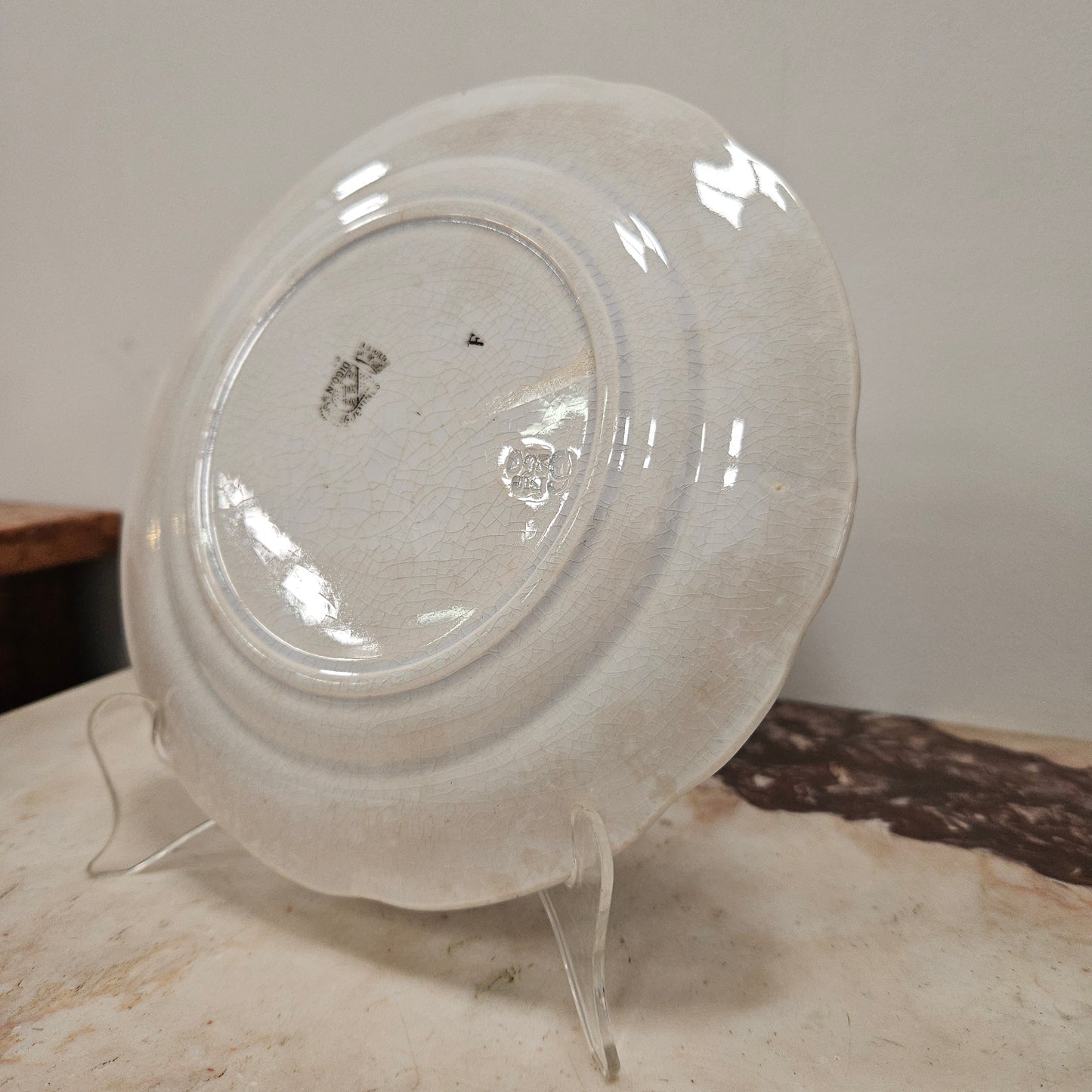 Antique French 'Lourdes' Plate