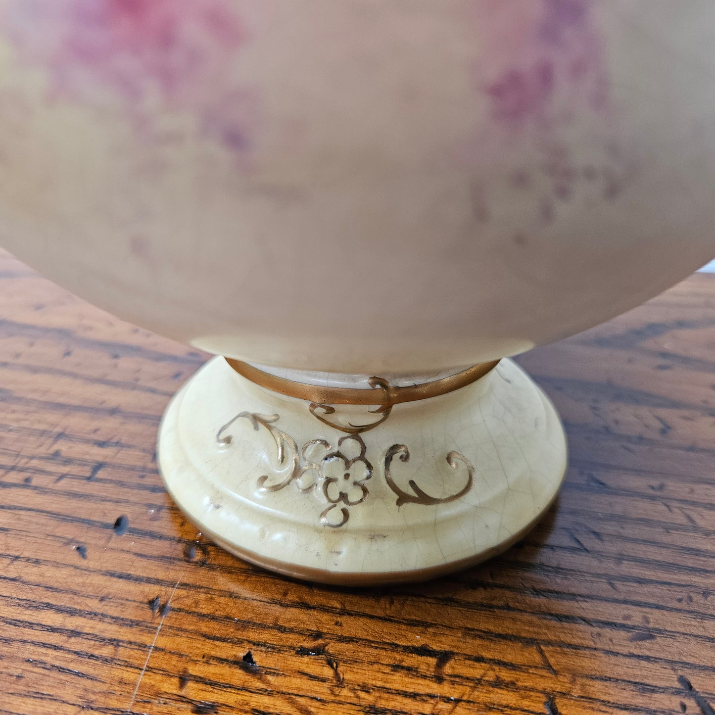 Pair of Edwardian Hand Painted Vases