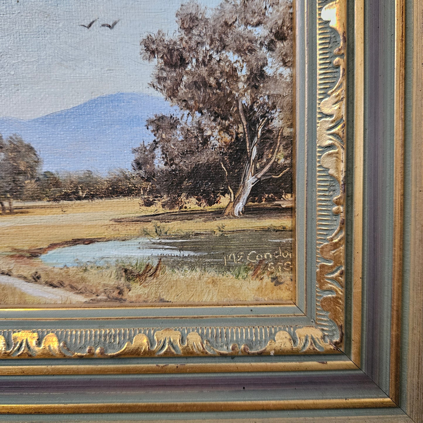 Signed Pair of Oil on Board Paintings
